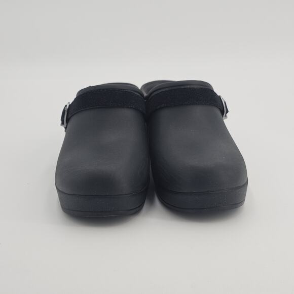 Crocs Black 'Sarah' High Heel Mule Clogs Slip On Shoes - Size 7 - Picture 7 of 12